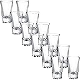 12 Pack heavy base Acrylic Plastic Shot Glasses, Unbreakable shot glass Perfect for Shot Dispenser, Bars, Parties, All Liquor, Cocktails & Family Game Night, (Capacity 1.2 oz Clear 12 Pack)