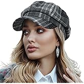Women Wool Newsboy Hats Cabbie Hat Beret Paperboy Tweed Baker Boy Cap