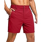 G Gradual Men's Shorts 7"/ 5"/ 9" Lightewight Casual Shorts for Men Hiking Golf Shorts with 3 Zipper Pockets