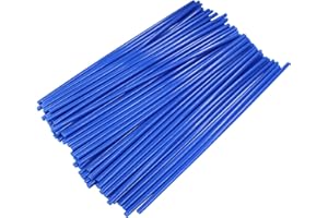 Hitefu 72 Packs Universal Bike Spoke Covers, Bike Spoke Skins for Bicycle & Motorcycle Wheel Wraps, Decoration Protector Pipe for 8"-21" Rims (Deep Blue)