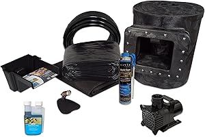HALF OFF PONDS Simply Ponds 1200 Water Garden and Pond Kit with 15 Foot x 15 Foot PVC Plastic Liner - PVCX8-0