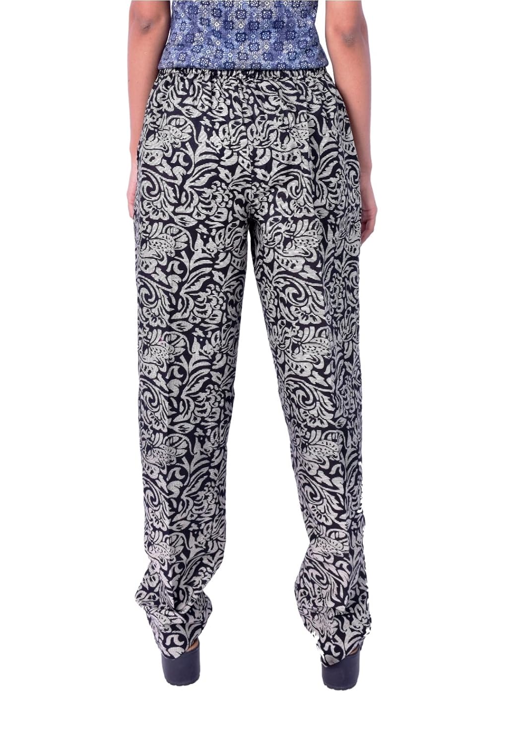 rajpari women's cotton black printed payjama