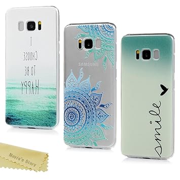 Mavis S Diary 3x Cases Samsung Galaxy S8 5 8 Zoll Hulle Pc Hardcase Transparente Handyzhulle Back Cover Plastick Tasche Schutzhulle Anti Scratch Bumper Euit Meer Blumen Totem Smile Und Herzchen Amazon De Baby