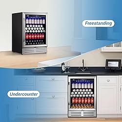 Velivi 24 Inch Beverage Refrigerator, 210 Cans