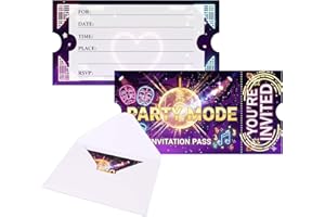 Tintinwiwigo 20pcs Hunter Theme Birthday lnvitation Cards, birthday party invitations with White Envelopes, Hunters Theme Par