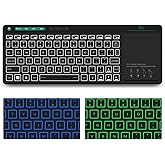 Rii Wireless Keyboard,Bluetooth Keyboard, Touchpad Keyboard,LED Backlight,Big Trackpad,Rechargeable Keyboard for Android TV B