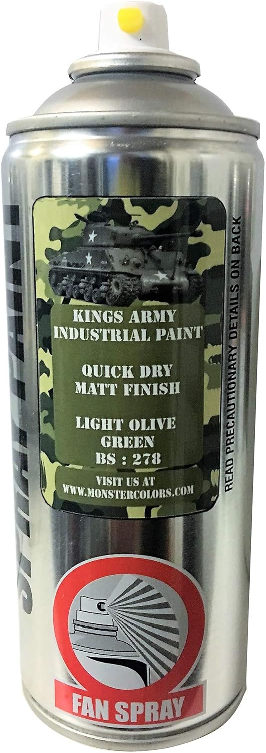 Kings Army Light Olive Green Bs 278 Industrial Military Matt Spray