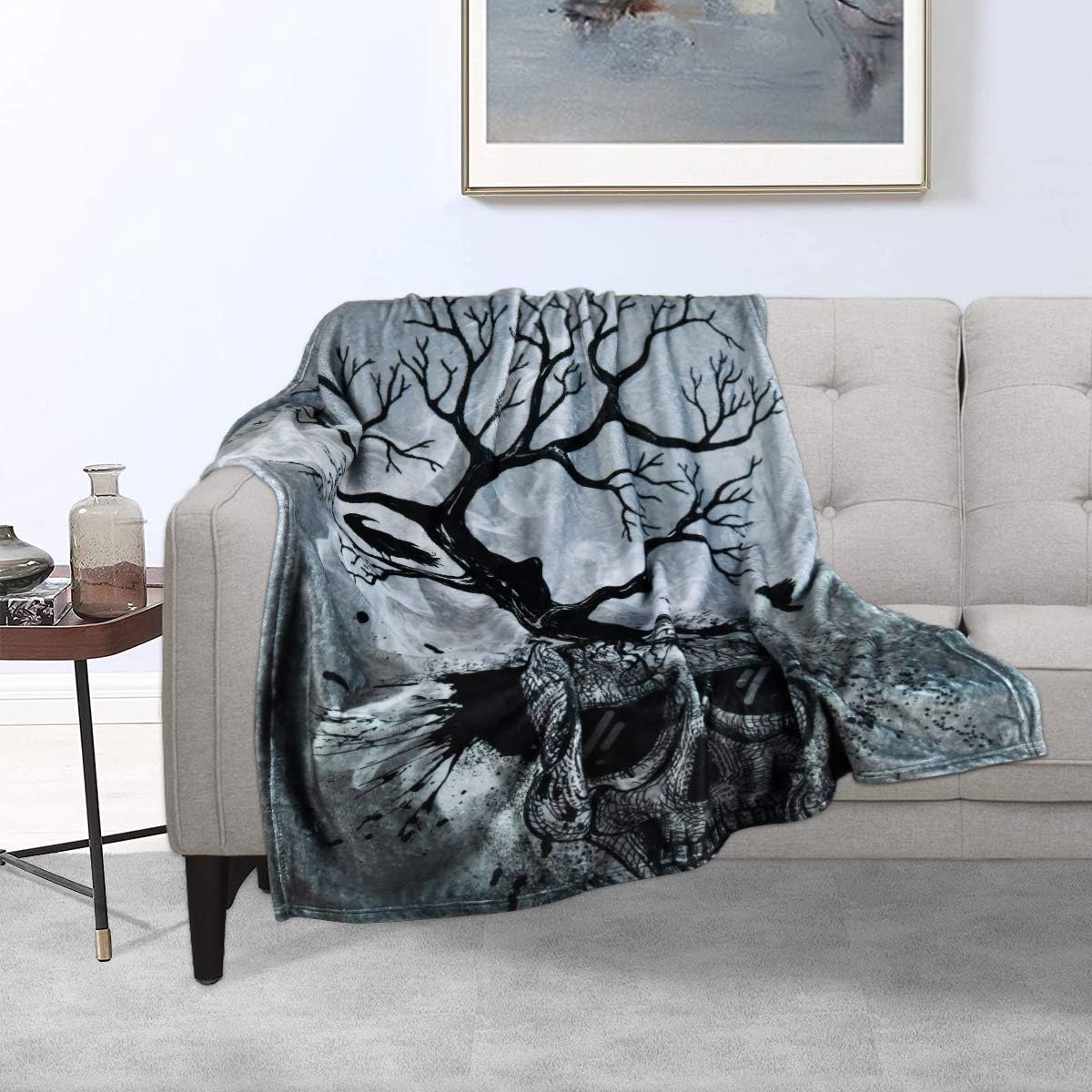 Amazoncom Vertkrea Skull Tree Throw Blanket Amazoncom Vertkrea Skull Tree Throw Blanket