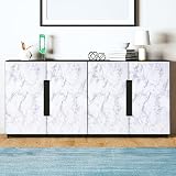 Arthome Marble Contact Paper 43.5cmx200cm Self Adhesive Wallpaper White Granite view 5