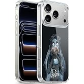 Head Case Designs Officially Licensed Corpse Bride Flower Key Art Gel Case [Military Grade Protection] Compatible with Apple iPhone 17 Pro