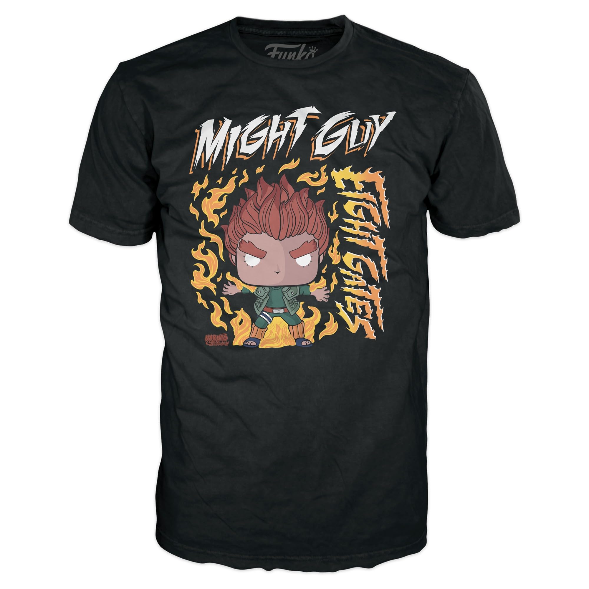 Funko Boxed Tee: Naruto - 8 Gates Guy - Extra Large - (XL) - T-Shirt - Clothes - Gift Idea - Short Sleeve Top for Adults Unisex Men and Women - Official Merchandise Fans