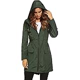 Lomon Women Waterproof Lightweight Rain Jacket Active Outdoor Hooded Raincoat