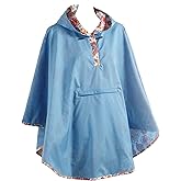 Totes Reversible Rain Poncho Two Looks in One, Women`s Size, Style# 0RW2 BBM, Blue Bahama