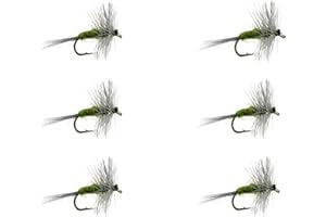 Wild Water Fly Fishing Dry Flies Size 10-14 for Trout, Panfish and Other Lake & River Fish
