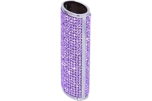 DESIGNS ABLAZE Bling Bedazzled Crystal Rhinestone Lighter Case Cover Sleeve (Lavender)
