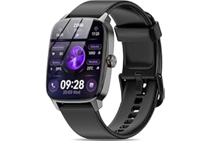 Smart Watch for Men Women, 1.85" HD Touchscreen with Bluetooth Calls, AI Voice Assistant, Heart Rate/SleepTracking, 100+ Spor
