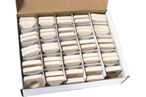 Hongso Ceramic Briquettes Grill Bricks Replacement for Lynx L27, L30, L30PSP, L36, L42, L54, L5430, L54PS, LBQ27, LBQ36 and Other Models, 48-Piece Barbecue Briquettes Gas Grill Stones