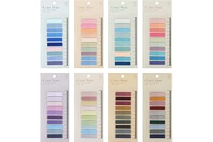 Smarpau 1600 Pcs Morandi Sticky Tabs, Translucent Book Tabs for Annotating Books, Writable and Repositionable Index Tabs Page Flags Book Markers, Book Annotation Supplies, Cute School Supplies