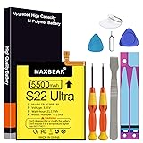 MAXBEAR Galaxy S22 Ultra Battery, Newest 4200mAh