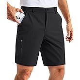 G Gradual Men's Golf Dress Shorts 7 Inch Inseam Lightweight Quick Dry Chino Casual Work Shorts for Men with 4 Pockets