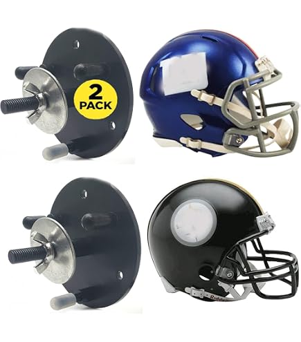 4 Pack Football Helmet Wall Mount Display for Full Size Helmet Hidden Floating Football Helmet Hanger : Sports & Outdoors