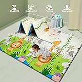 UANLAUO Baby Play mat, playmat,Baby mat Folding Extra Large Thick Foam Crawling playmats Reversible Waterproof Portable playm