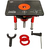 JessEm Master Lift II 02120 Router Lift, 9-1/4-Inch by 11-3/4-Inch, Black/Red