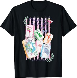 Mahjong Favorite Sport Mahjong Love Playing Chinese Game T-Shirt