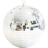 Youdepot 12 Inch Mirror Ball Hanging Disco Lighting Ball for DJ Club Stage Bar Party Wedding Holiday Decoration