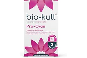 Bio-Kult Pro Cyan - 45 Capsules, Probiotics for Women, Probiotic Targeting Urinary Tract, with Cranberry Extract and Vitamin A, Lactobacillus acidophilus, Lactobacillus plantarum
