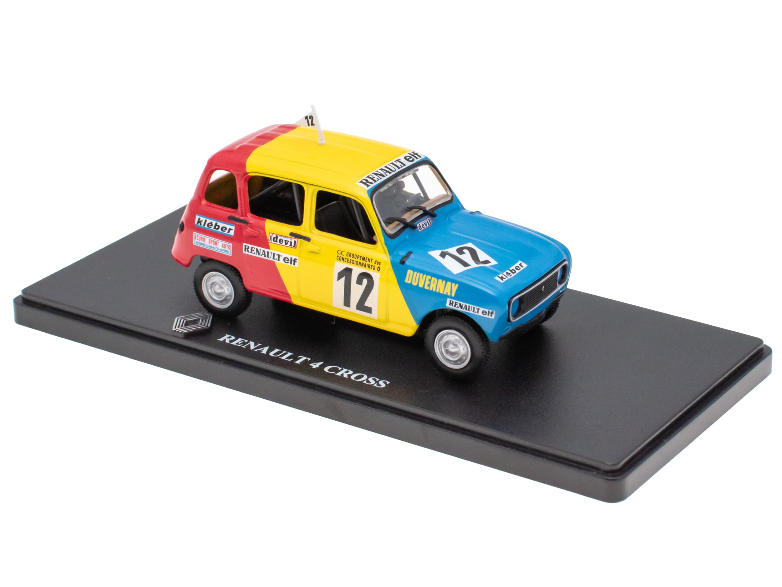 OPO 10 - 1:43 miniature car compatible with RENAULT 4 CROSS - Hachette IXO R4 4L - 4L008