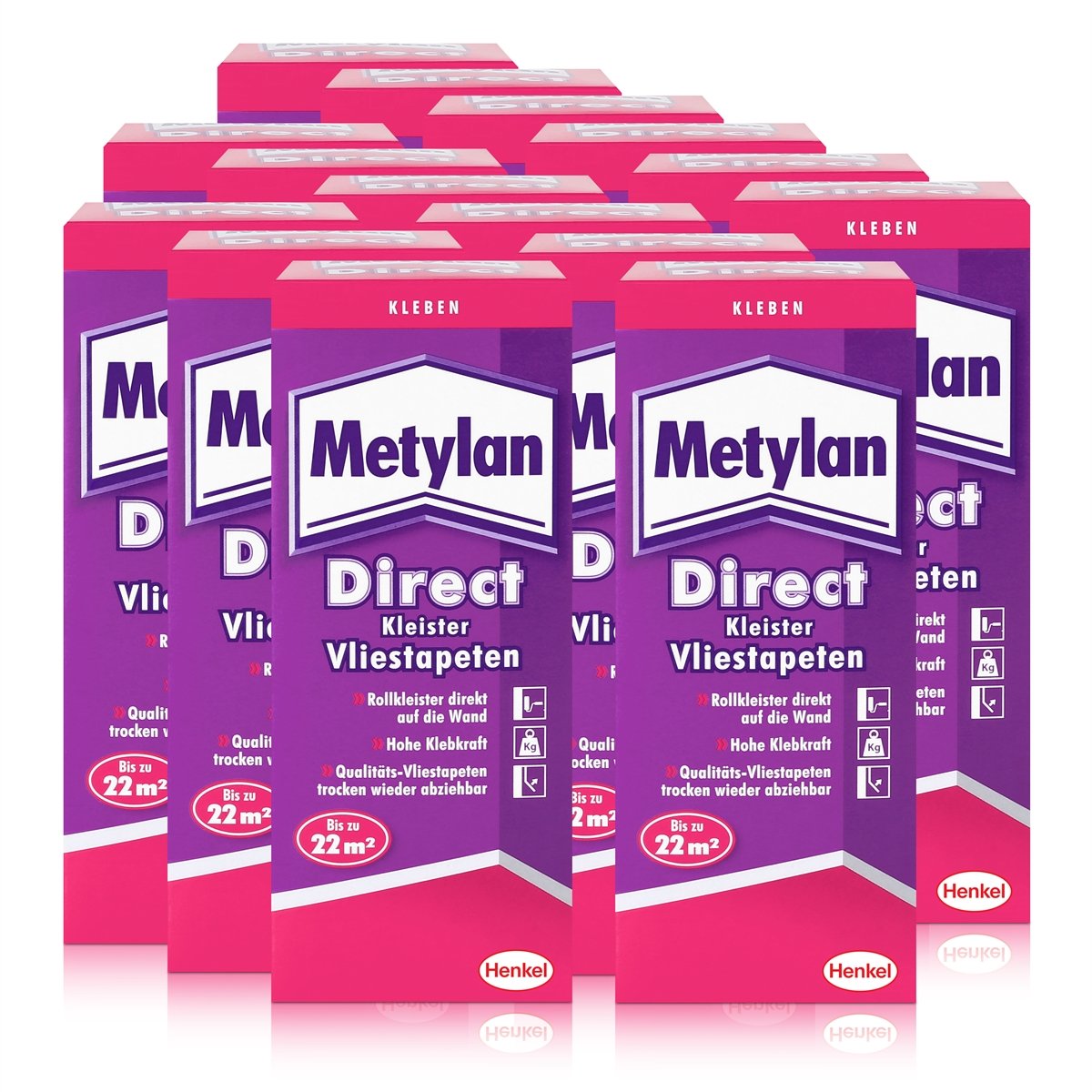 Henkel Metylan Direct Wallpaper Paste for wallpapers 200g (Pack of 15