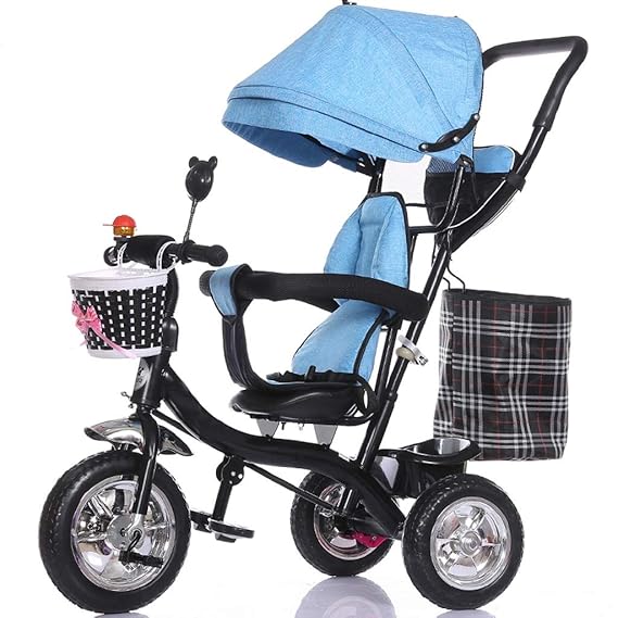 Folding Baby Carriage Children Tricycle Reclining Baby