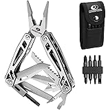 MOSSY OAK Multitool, 21-in-1 Stainless Steel Multi Tool Pocket Knife with Screwdriver Sleeve, Self-locking Multitool Pliers w