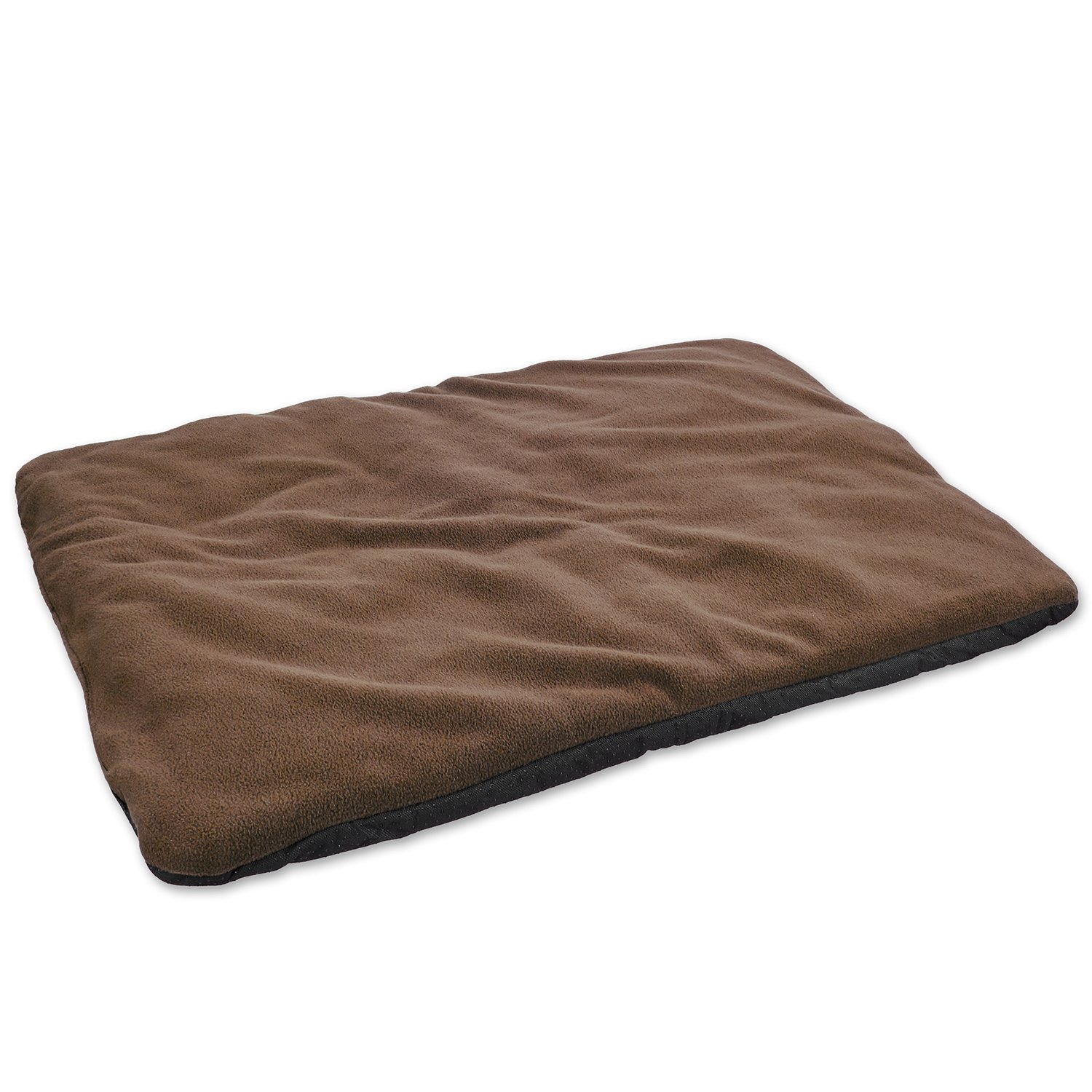 vitazoo padded dog blanket, brown, with insulation and nonslip base