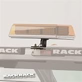 BACKRACK RealTruck Light Bracket, 16X7 Base | Rectangle, Center Mount, Black | 91002REC | Universal w Frame's