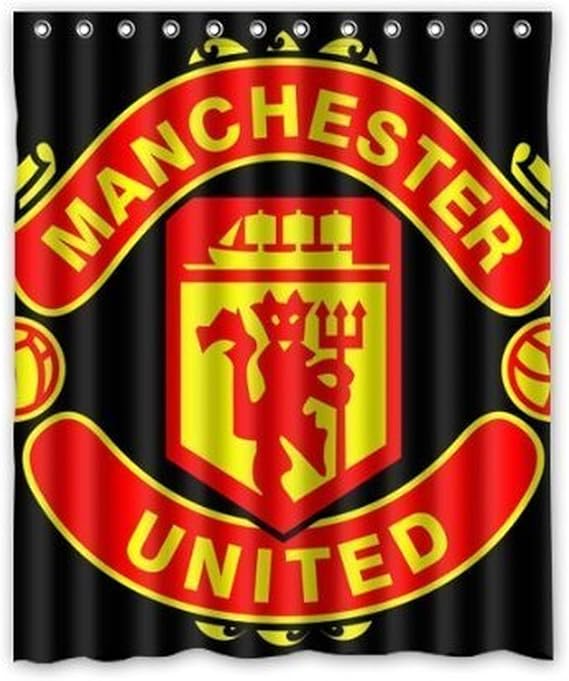 Amazon Co Jp Manchester Unitedマンチェスター ユナイテッドmufcロゴシャワーカーテン60 X 72 服 ファッション小物