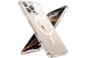ESR for iPhone 16 Pro Max Case, Compatible with MagSafe, Shockproof Military-Grade Protection, Magnetic Phone Case for iPhone 16 Pro Max, Classic Hybrid Case (HaloLock), Clear