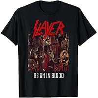 Slayer グラフィックTシャツ ダークグレー Amazon.com: Slayer Official Classic Logo T-Shirt - Black, Crew