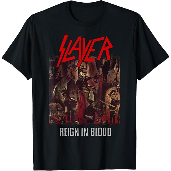 90's オフィシャル SLAYER バンド Tシャツ Amazon.com: Slayer Official Classic Logo T-Shirt - Black
