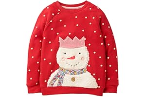 HILEELANG Girl Sweatshirts Pullover Crewneck Winter Long Sleeve Tops Shirts