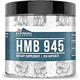 Earthborn Elements HMB Powder 200 Capsules, Pure & Undiluted, No Additives