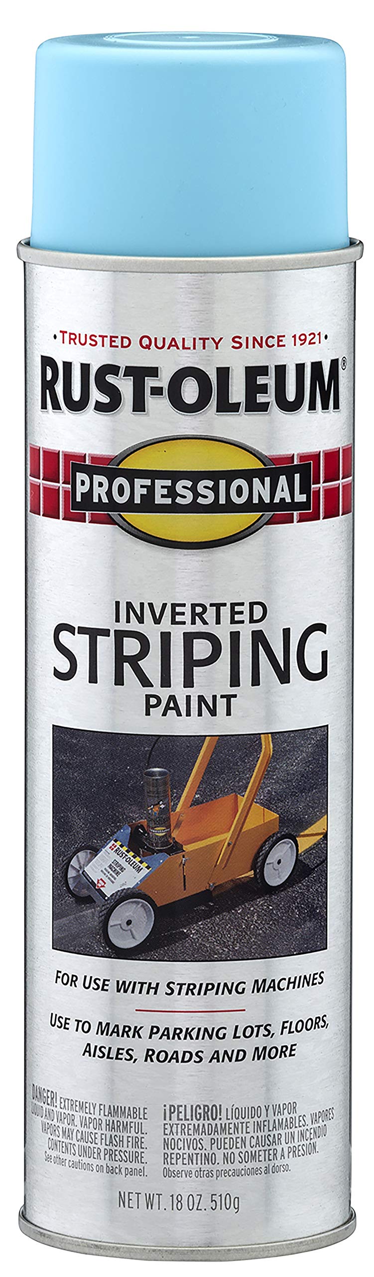 2526838 Professional Inverted Striping Spray Paint, 18 oz, Blue