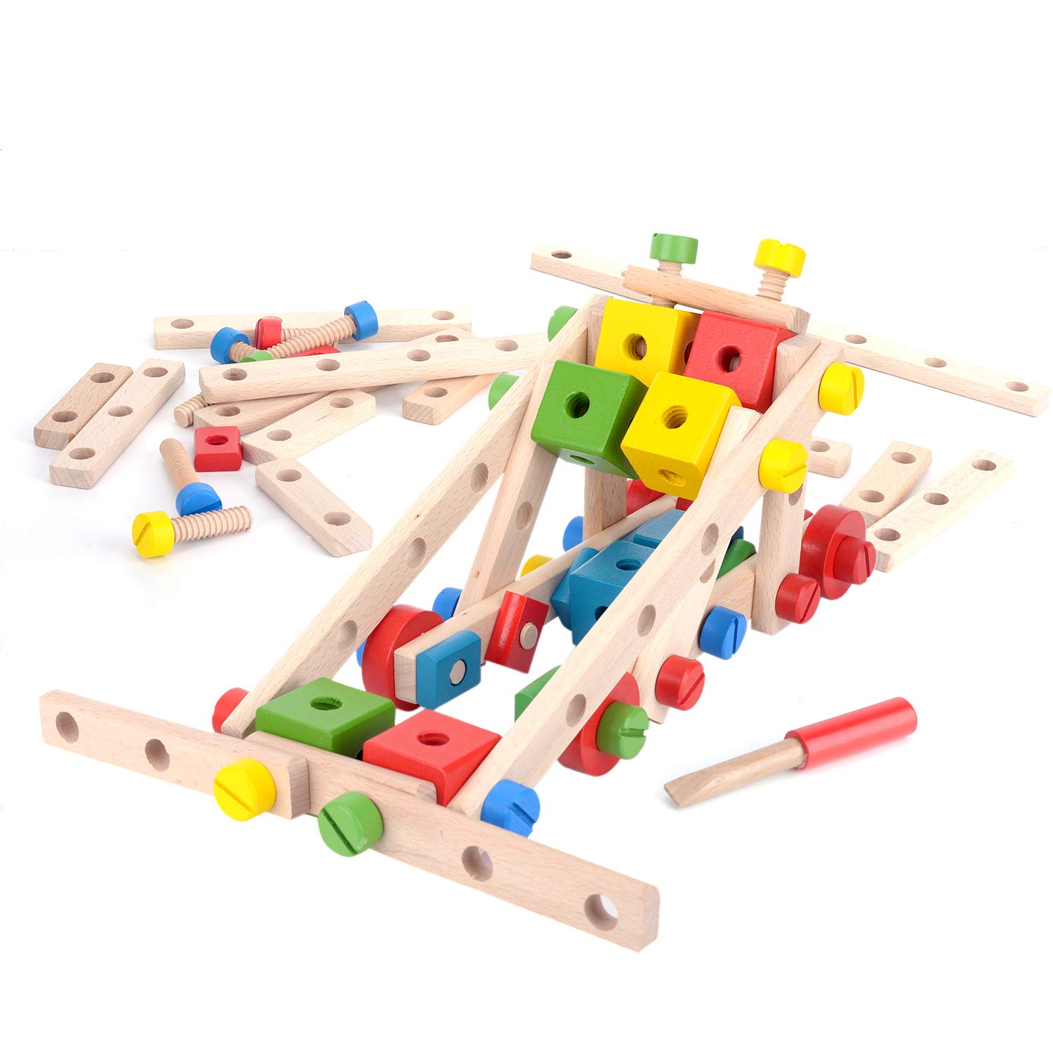 wooden nuts and bolts wooden construction toys