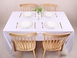 Kesfey Clear Plastic Table Cover Protector 54 x 54
