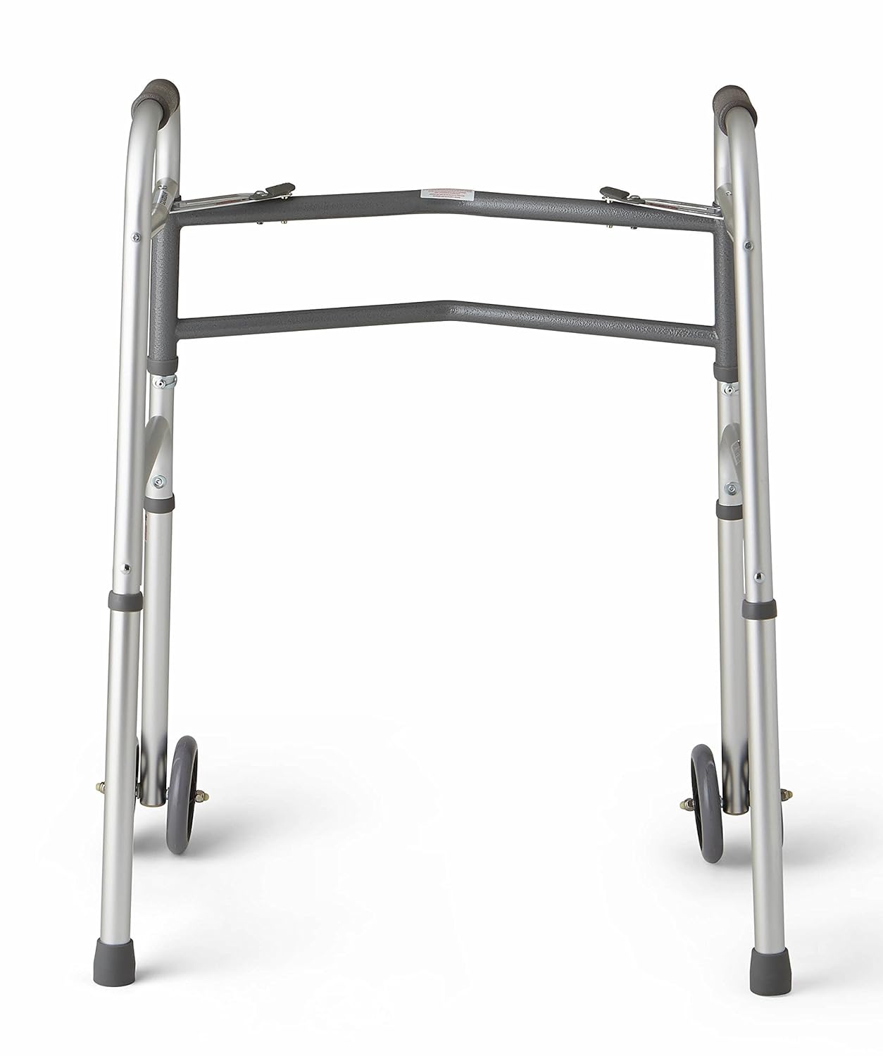 Medline Heavy Duty Bariatric Folding Walker with 5" Wheels with Durable Plastic Handles: Health & Personal Care
