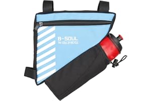 UPANBIKE Bike Triangle Frame Bag Bicycle Front Tube Bag 1.5L Polyester Bag Storage Bag for Road and Mountain Bikes