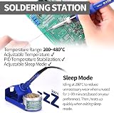 YIHUA 853D 3 in 1 SMD Hot Air Soldering Station UK Plug 0-15V 35V view 4