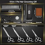 CIICII 7 Inch Dog Grooming Scissors Kit with Safety Round Tip (Silver) view 7