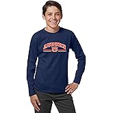 Little King NCAA Youth Boys Long Sleeve Tee-Arch/Stripes Logo-Team Colors (YS YM YL YXL)